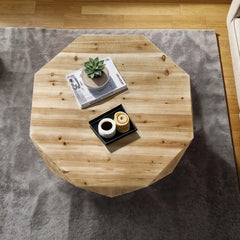Coffee Table, Wood Construction in Natural