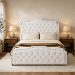 Grevane Colonsay Velvet Wingback Bed