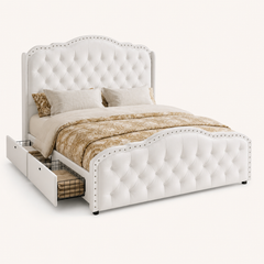 Grevane Colonsay Velvet Wingback Bed - image 5