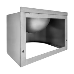 Commercial Wall Mount Wash Basin, Single Bowl in Brushed Stainless Steel