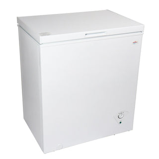 Compact Chest Freezer, 5 Cu. Ft., Adjustable Temperature Control, White