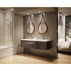 Complete Shower System, Origins, Pressure Balanced, Wall Mount, Satin Nickel