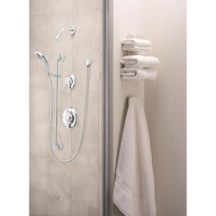 Complete Shower System, Posi-Temp, Pressure Balanced, Wall Mount, Polished Chrome