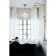 Complete Shower System, Vintage, Wall Mount, Rain, Hand Shower, Polished Brass