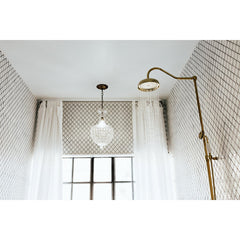 Complete Shower System, Vintage, Wall Mount, Rain, Hand Shower, Polished Brass