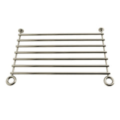 Console Leg Storage Shelf, Fauceture, 28 Inch Length in Polished Nickel