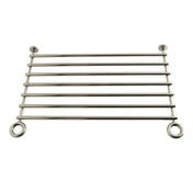 Console Leg Storage Shelf, Fauceture, 28 Inch Length in Polished Nickel