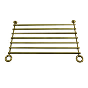 Console Leg Storage Shelf, Fauceture, Cut to Size in Antique Brass