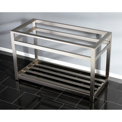 Console Sink Base, Commercial in Brushed Nickel