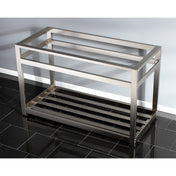 Console Sink Base, Commercial in Brushed Nickel