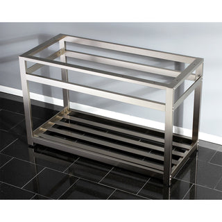 Console Sink Base, Commercial in Brushed Nickel