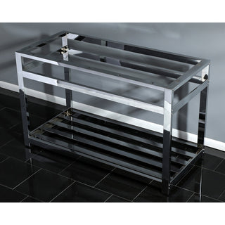 Console Sink Base, Commercial in Polished Chrome