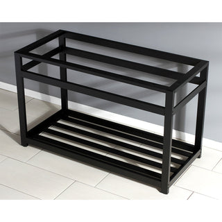 Console Sink Base, Commercial, Steel in Matte Black