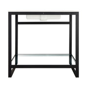 Console Sink Base, Orchard, 36 in Angular Frame in Matte Black