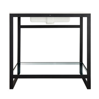 Console Sink Base, Orchard, 36 in Angular Frame in Matte Black