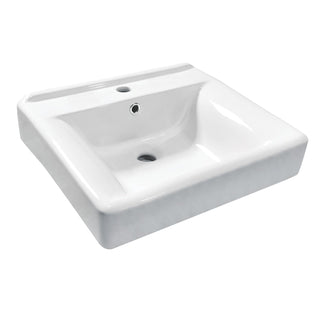 Console Sink Basin, Concord, 20-Inch Ceramic in White