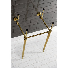 Console Sink Legs, Edwardian, Brass, Brushed Brass