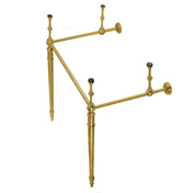 Console Sink Legs, Edwardian, Undermount Compatible, Brass, Brushed Brass