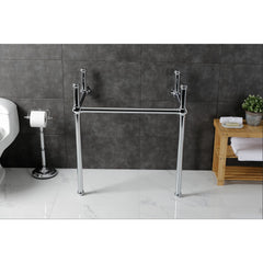 Console Sink Legs, Heirloom, Brass in Polished Chrome