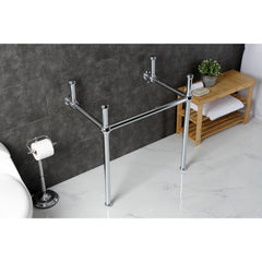 Console Sink Legs, Heirloom, Brass in Polished Chrome