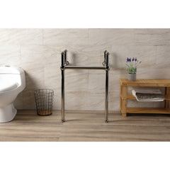 Console Sink Legs, Heirloom, Brass in Polished Nickel