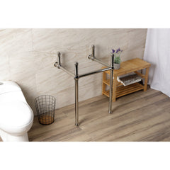 Console Sink Legs, Heirloom, Brass in Polished Nickel