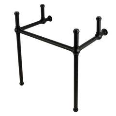 Console Sink Legs, Heirloom, Solid Brass in Matte Black