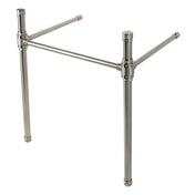 Console Sink Legs, Sona, Convergent Brass in Brushed Nickel
