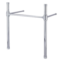 Console Sink Legs, Sona, Convergent Knurled in Polished Chrome