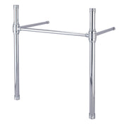 Console Sink Legs, Sona, Convergent Knurled in Polished Chrome
