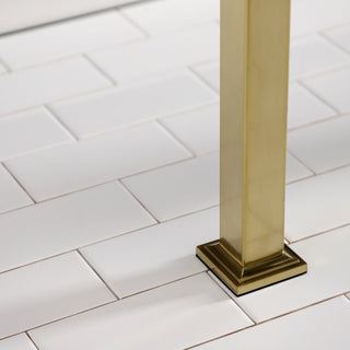 Console Sink Legs, Sona, Stainless Steel in Brushed Brass
