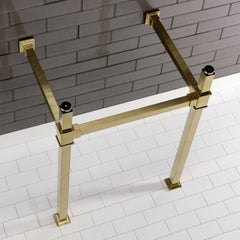 Console Sink Legs, Sona, Stainless Steel in Brushed Brass