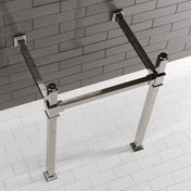 Console Sink Legs, Sona, Stainless Steel in Polished Nickel