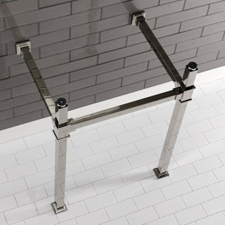 Console Sink Legs, Sona, Stainless Steel in Polished Nickel