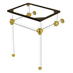 Console Sink Legs, Templeton, Acrylic in Brushed Brass