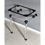 Console Sink Legs, Templeton, Acrylic in Matte Black