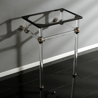 Console Sink Legs, Templeton, Acrylic in Polished Nickel