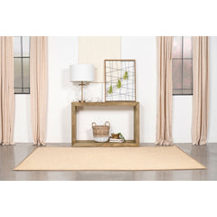 Console Table, 46 in Wide, Solid Mango Wood in Brown