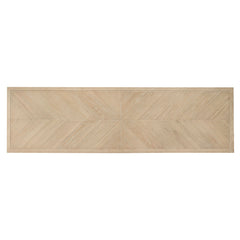 Console Table, 47.2 in W, Natural Wood Top with Gold Metal Base