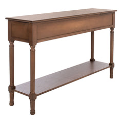 Console Table, 47.3-Inch, Solid Wood Top, Brown
