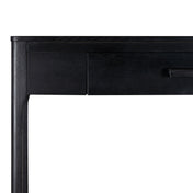 Console Table, 48 in Wide with Black Wire-Brushed Finish