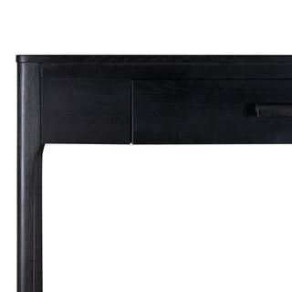 Console Table, 48 in Wide with Black Wire-Brushed Finish