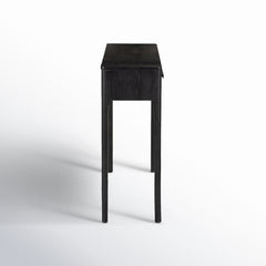 Console Table, 48 in Wide with Black Wire-Brushed Finish