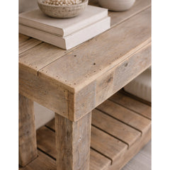Console Table, 60 Inch, Natural Reclaimed Pine