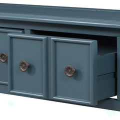 Console Table, 60 Inch Wide, Solid Pine Base with Four Drawers
