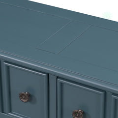 Console Table, 60 Inch Wide, Solid Pine Base with Four Drawers