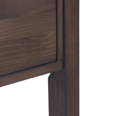 Console Table, 60 Inch Wide, Solid Pine, Warm Walnut Brown