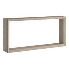 Console Table, 64 in Wide, Beige Manufactured Wood