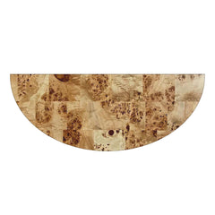 Console Table in Natural Burl with Drawers