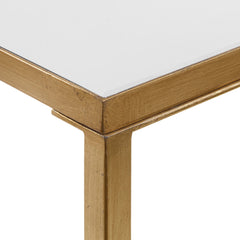 Console Table, Mirrored Glass Top, Iron Base, 60 in Wide